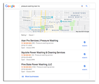 Rank your Pressure Washing Website on Google with SEO