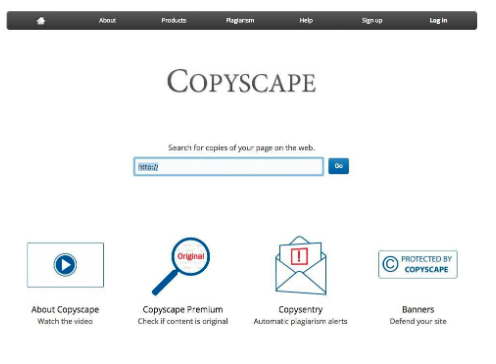 Screen Shot of Copyscape